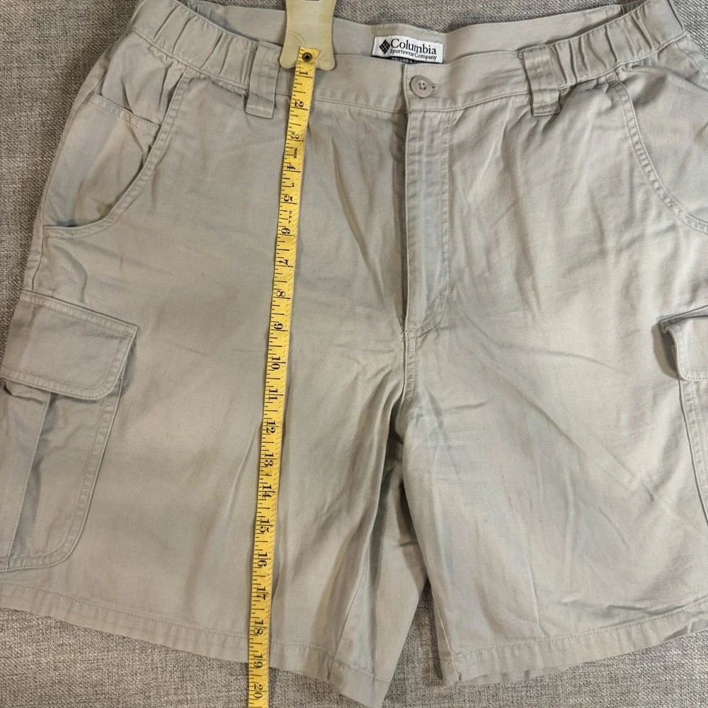 Columbia Cargo Shorts Mens 36 Tan Khaki Hiking‎ Outdoor Cotton Utility